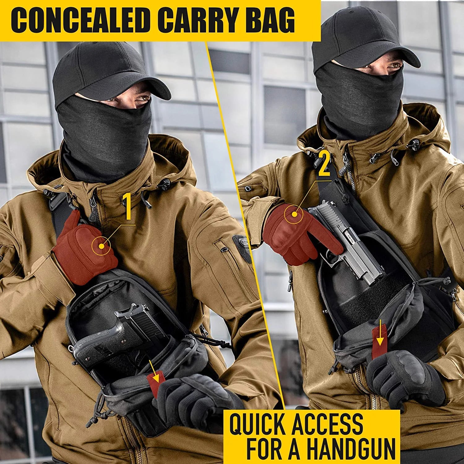 Concealed Carry Sling Bag - URBAN-OPPS™